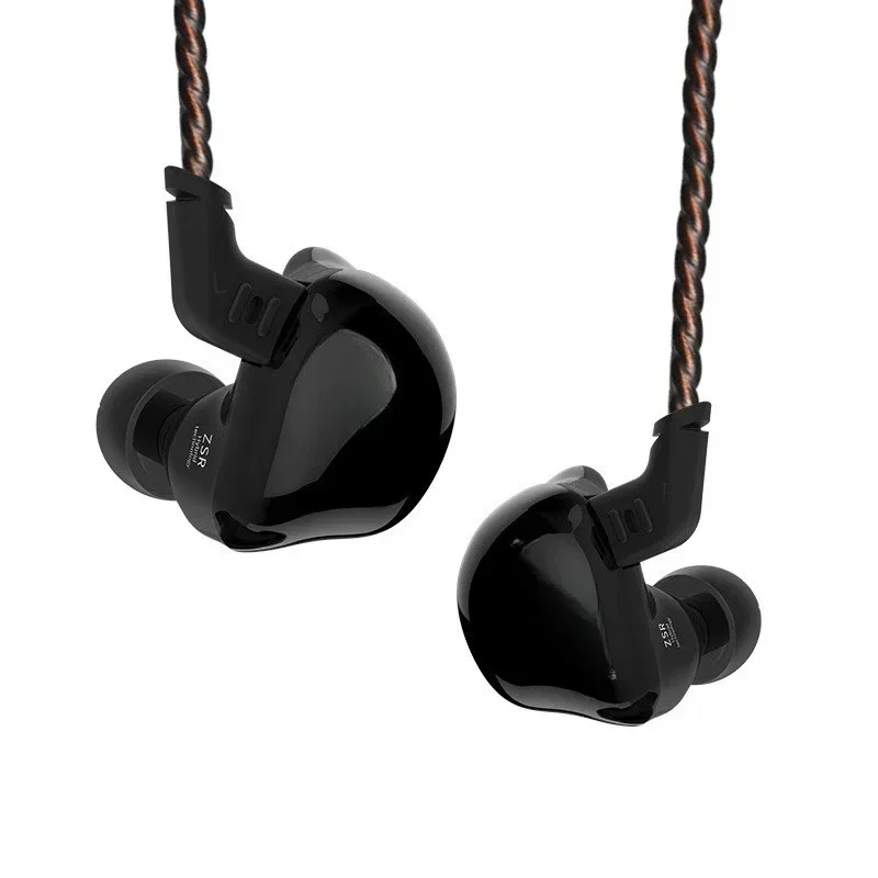 

ZSR 6 unit ring iron wired earphones HIFI pluggable in-ear earphones