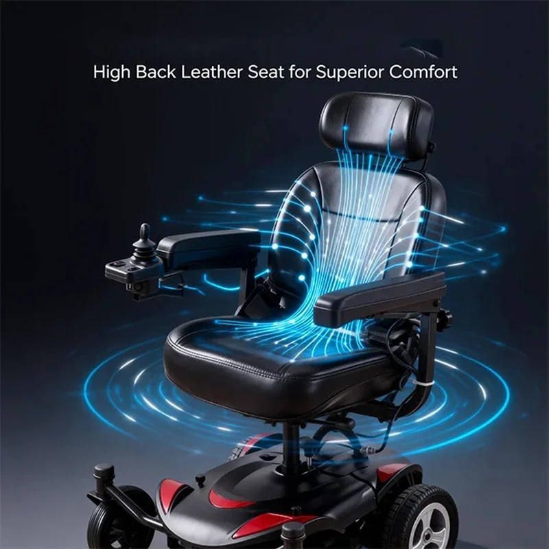 Lorvmed  Folding Electric Wheelchair with 500W Motor for Disled Individuals view 6