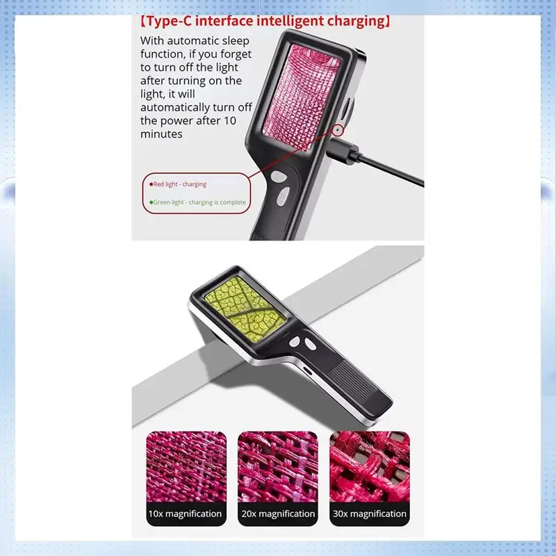 

ABRJ-30X Digital Microscope Magnifier XT-8099 Digital Microscope Magnifier Digital Display Magnifier Handheld Digital Microscope