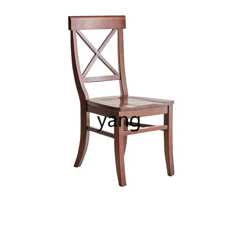 

CX retro all-solid wood dining chair simple leisure study office chair