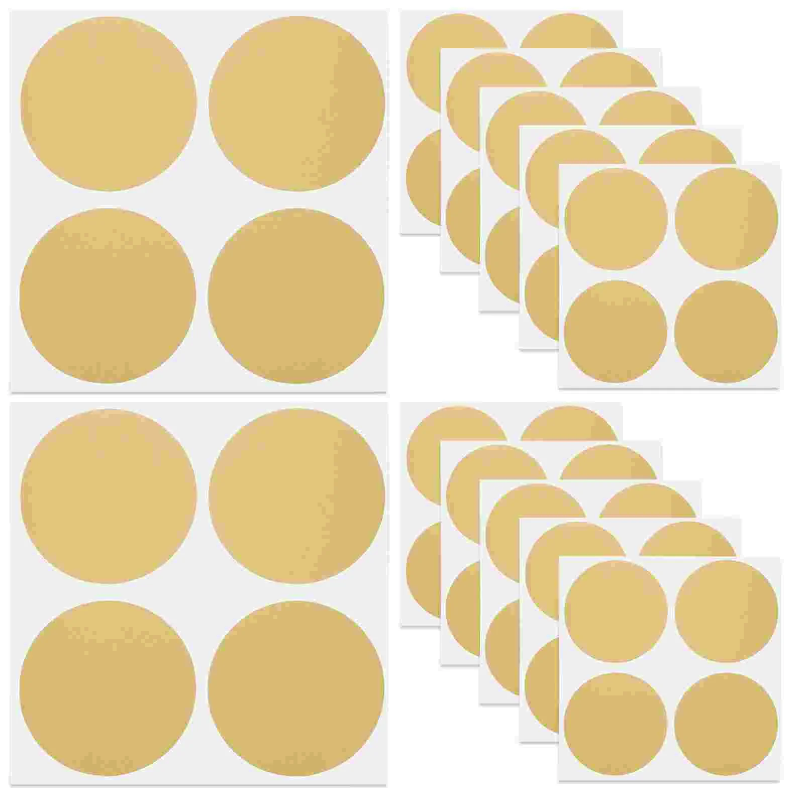 50 Pcs Round Labels Peel and Stick DIY Sticker Lottery Stickers Paper Scratch off Games