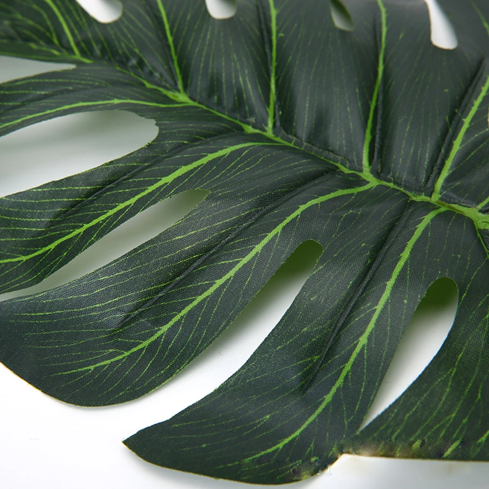 

10 pcs Artificial Turtle Leaves Fake Plants Lifelike Simulated Party Decor Flower Arrangement Accessories