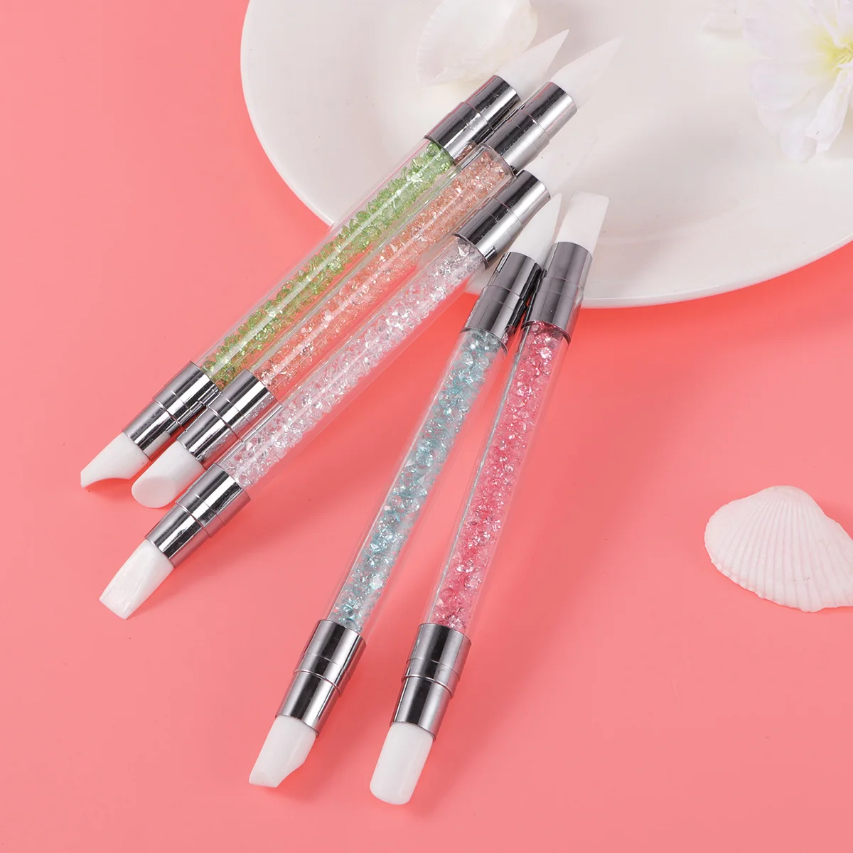 

5pcs Supplies Manicure Tools Set Sturdy Rhinestone Picker Durable Dotting Pens for Art Design Home Professional Use Premium