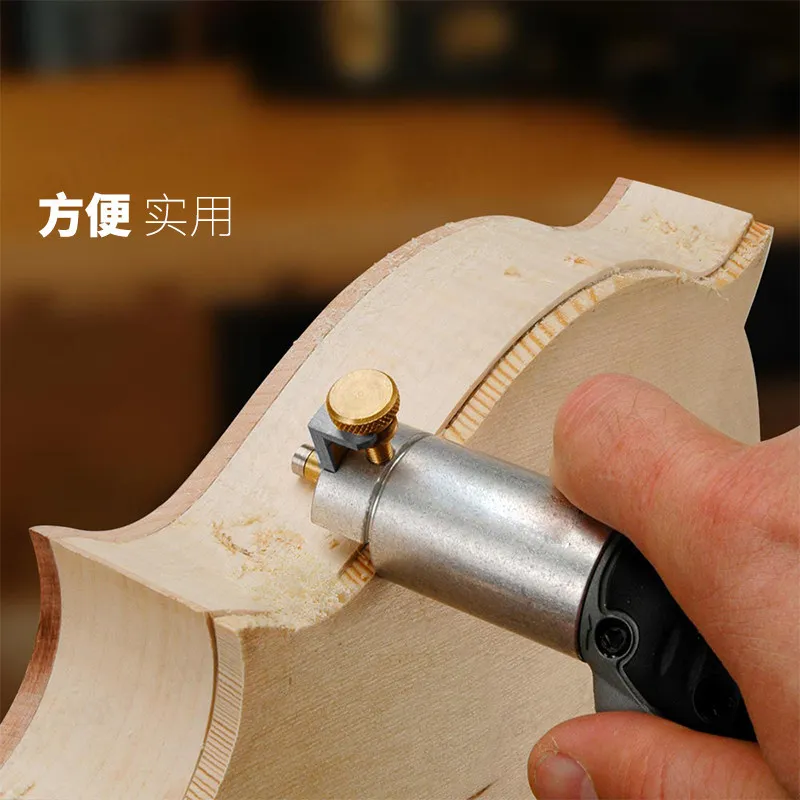 Rotary Tool Router Base Attachment, Slotting Edging Guide, Extended Milling Groove Making Tool for Woodworking Craft