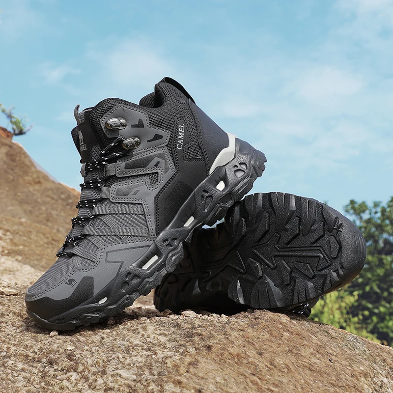 

Мужская походная обувь для спорта на открытом воздухе, нескользящие походные ботинки, дышащая прочная треккинговая обувь для горных прогулок для мужчин