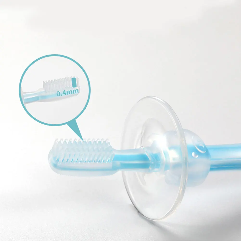 

4Pcs Toddler Baby Toothbrush Silicone Soft Bristles Teether Infant Gum Relief Teeth Cleaner Silicone Teether Baby Toothbrush