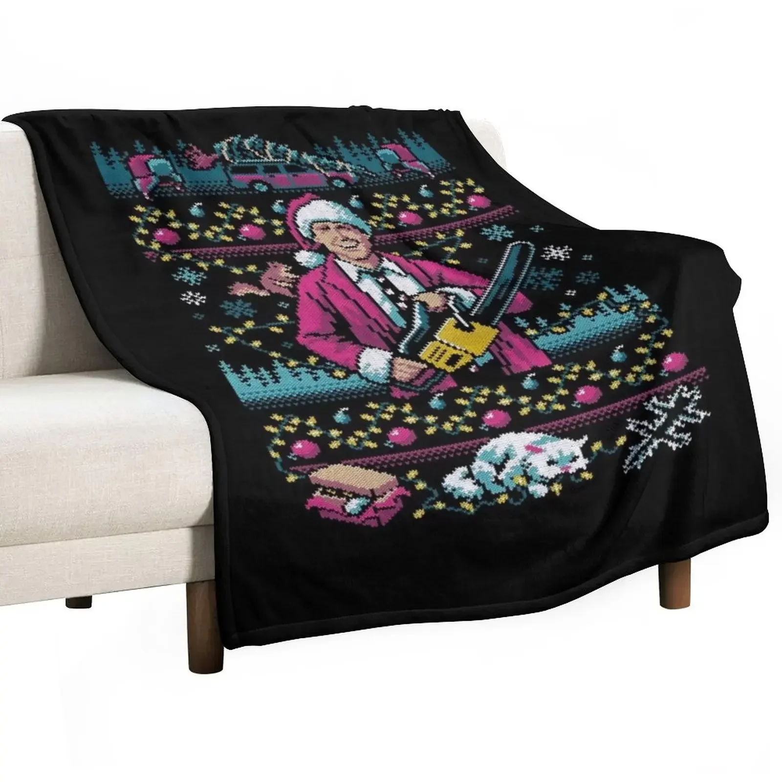 

Hap, Hap, Happiest Sweater this Side of the Nuthouse Classic T-Shirt Throw Blanket Loose Plush Blankets