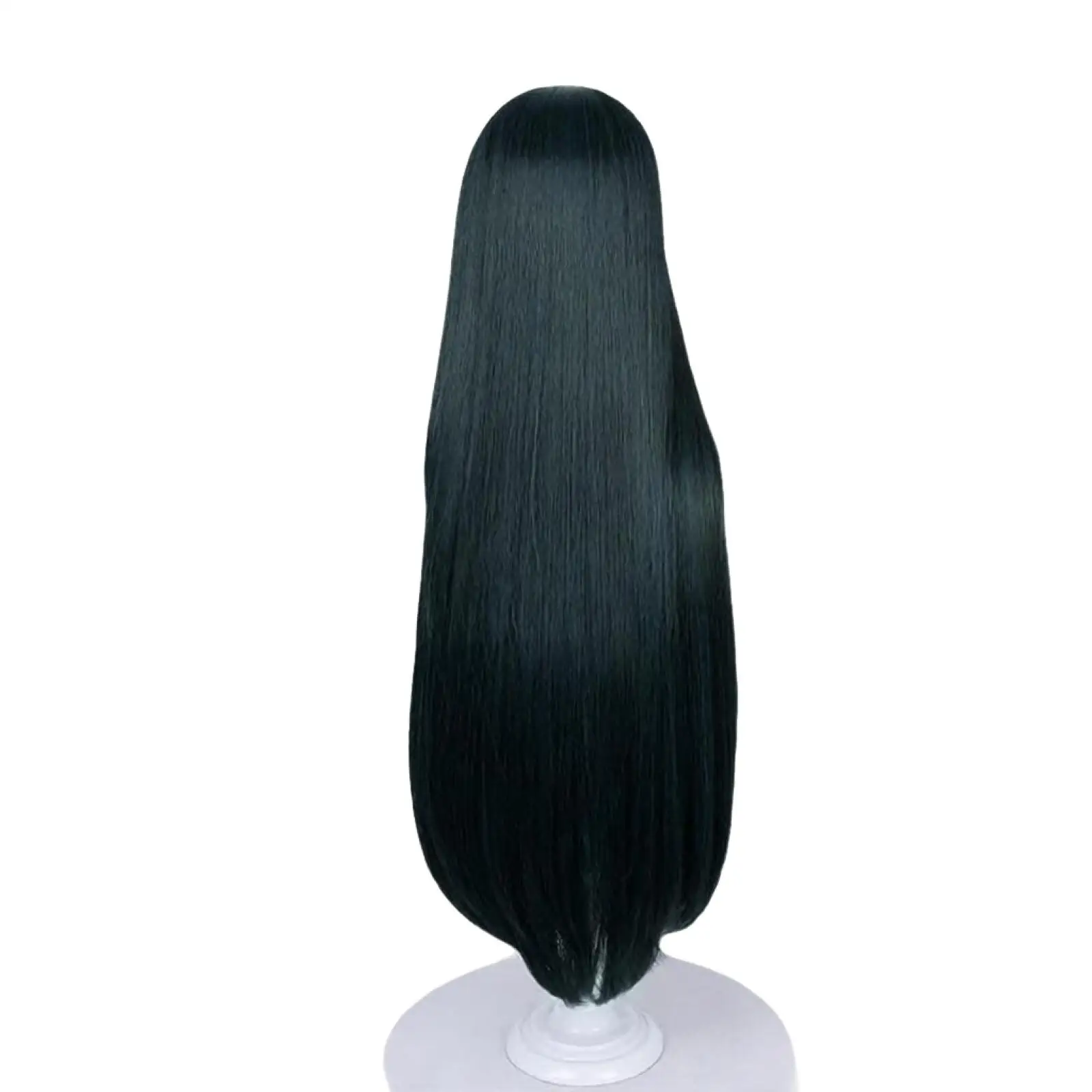Sua Cosplay Wig Anime Girl Black Long Straight Wig with Bangs Heat Resistant Synthetic Hair Wig for Halloween Party