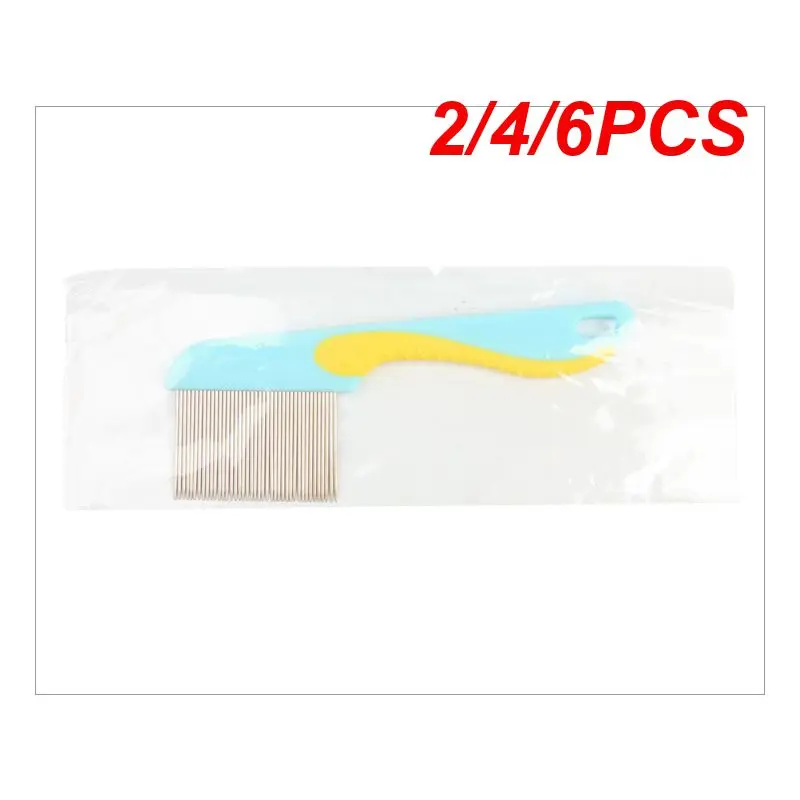 2/4/6PCS Grooming Easy To Use Pet Lice Comb Ergonomic Cat Grooming Tool Pest Control Trending Long And Short Needle Multipurpose