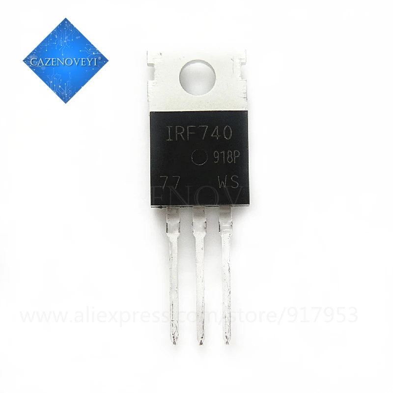 10 قطعة/الوحدة IRF740PBF IRF740 TO-220 400V 10A جديد الأصلي في المخزون