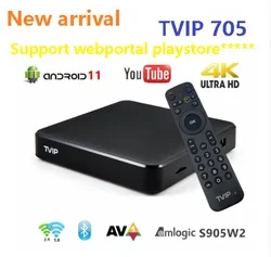 TVボックス,Android 11,705,605, 4K,デュアルWi-Fi付きマルチメディアストリーマー,HEVC HD TVボックス,TVボックス,TVボックス,HEVCイタリアアラビア語、TVボックス