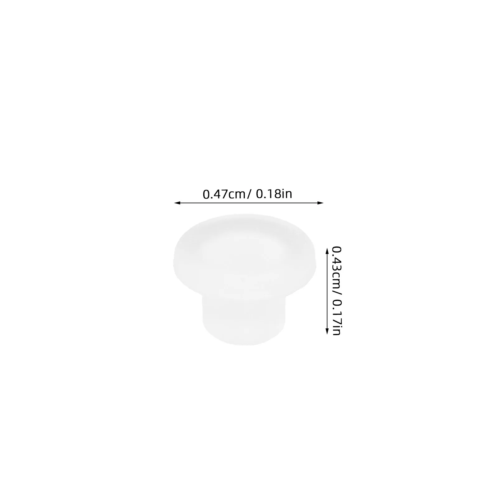 100Pcs Silicone Screw Cover Cap Button Caps Soft Round Hole Plugs Dustproof Panel Cabinet Cupboard Furniture Wardrobes