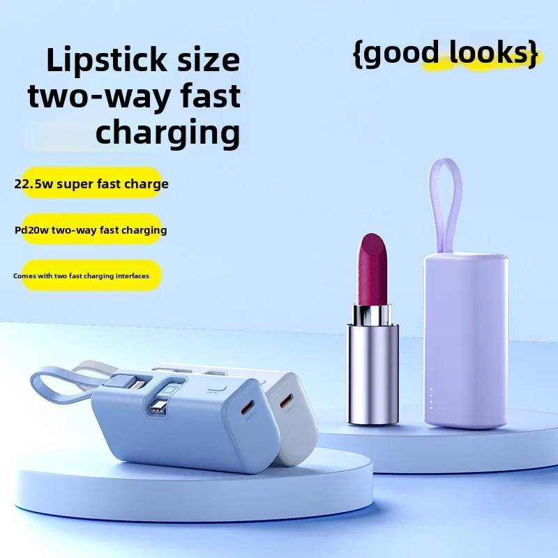 

Compact and Portable Specially for Huawei for Apple Devices 5000mAh Mini Fast Charging Capsule Power Bank