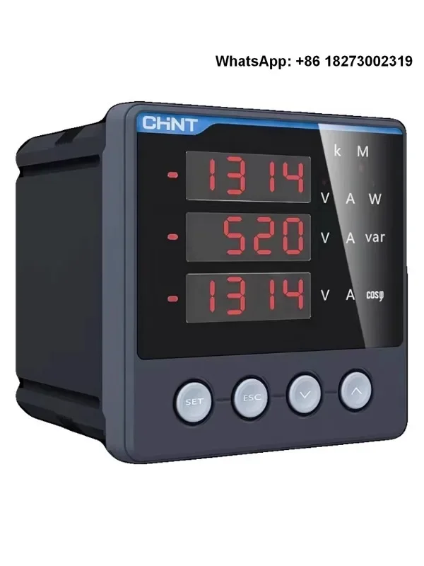 Multi functional power meter PD666-3S4 three-phase digital display current and voltage meter power meter RS485 remote