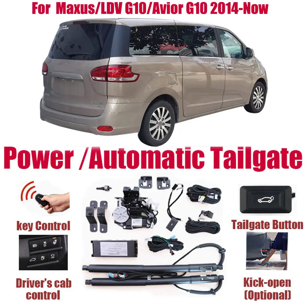 For Maxus/LDV/Avior G10 2014-Now Electric Tailgate Lift Kit Kick Sensor Anti-pinch Auto Power Trunk Wireless Remote Hands-free