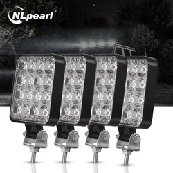 NLpearl 42W 48W Mini LED Work Light 12V 24V LED Light Bar Off Road Spotlight for Jeep Truck 4X4 Car SUV ATV Barra LED Headlights