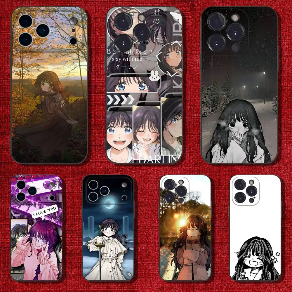 

Kaoruko Waguri Phone Case For iPhone 6,17,16,15,14,13,12,11 Plus,Pro Max,XS,X,XR,SE,Mini,8,7,Soft Silicone Black Cover