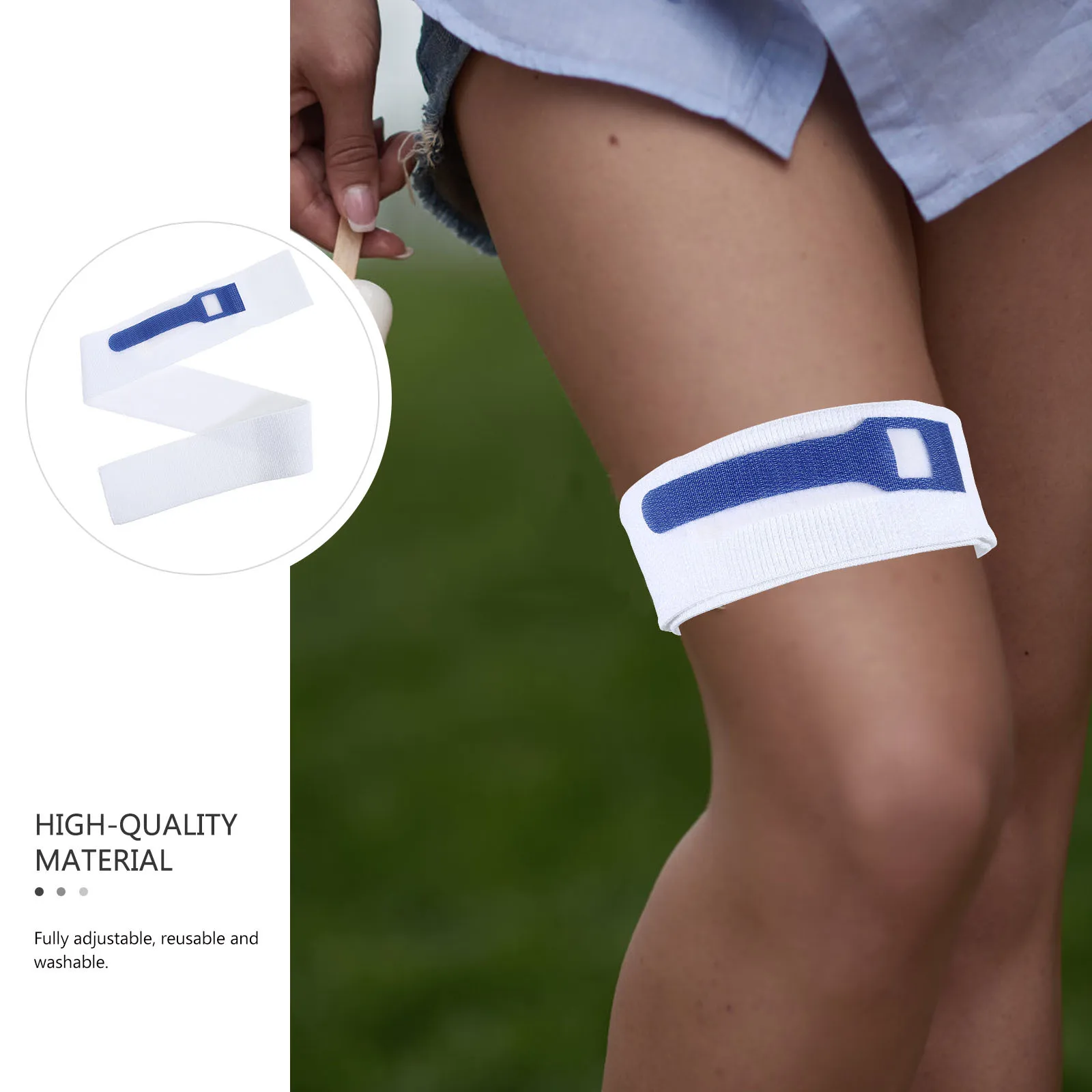 حزام القسطرة العالمي قطعة واحدة من شريط التثبيت لحقيبة البول وحامل الساق القابل للتعديل يدعم ملحقات الصحة الطبية وحزام مريح