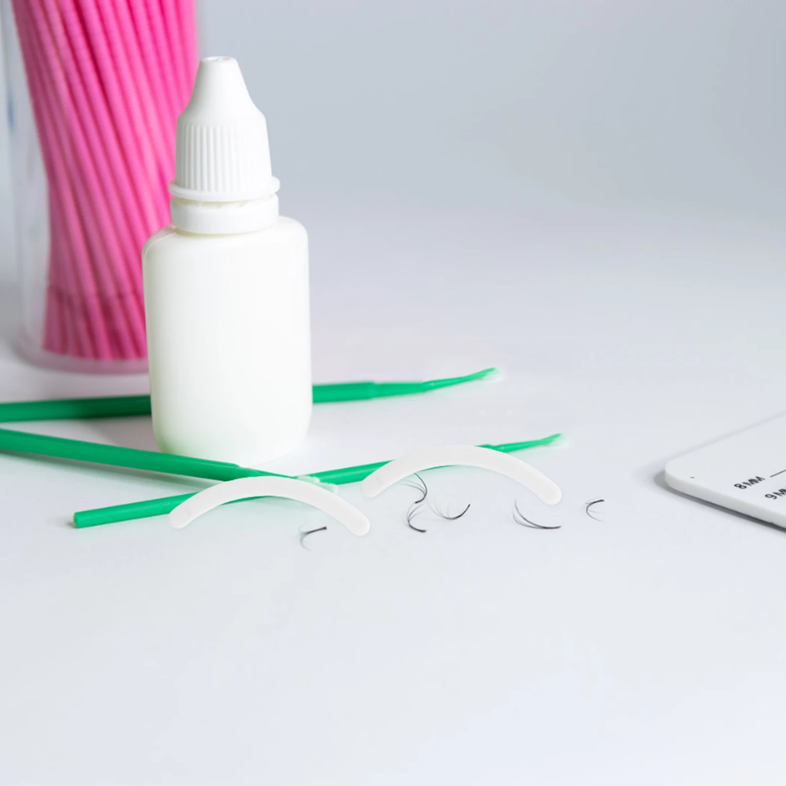 Tiras con patrón de pestañas, herramienta de práctica de extensión de pestañas resistente para extensiones de volumen Natural, tira de fácil visualización, 11 Uds.