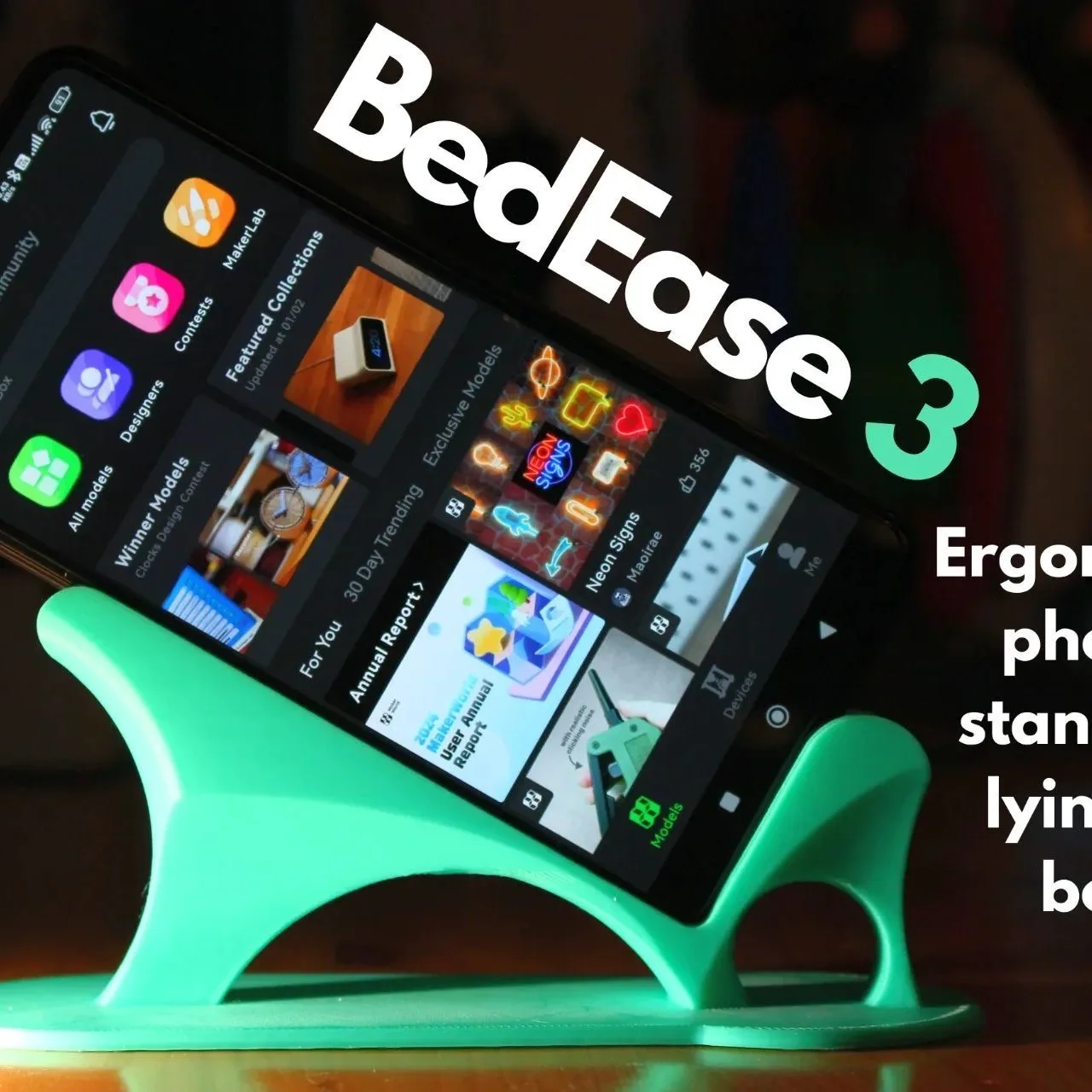 

Upgraded side lying mobile phone, tablet, star reading eye holder, bedroom sofa, viewing phone