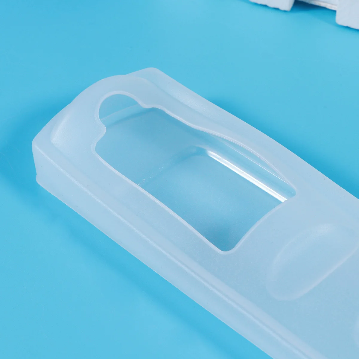 

1pc 18.5 X 5 X 2Cm Silicone Remote Controller Cover Transparent Stretchable Waterproof Dust-Proof Case For Video Audio Air