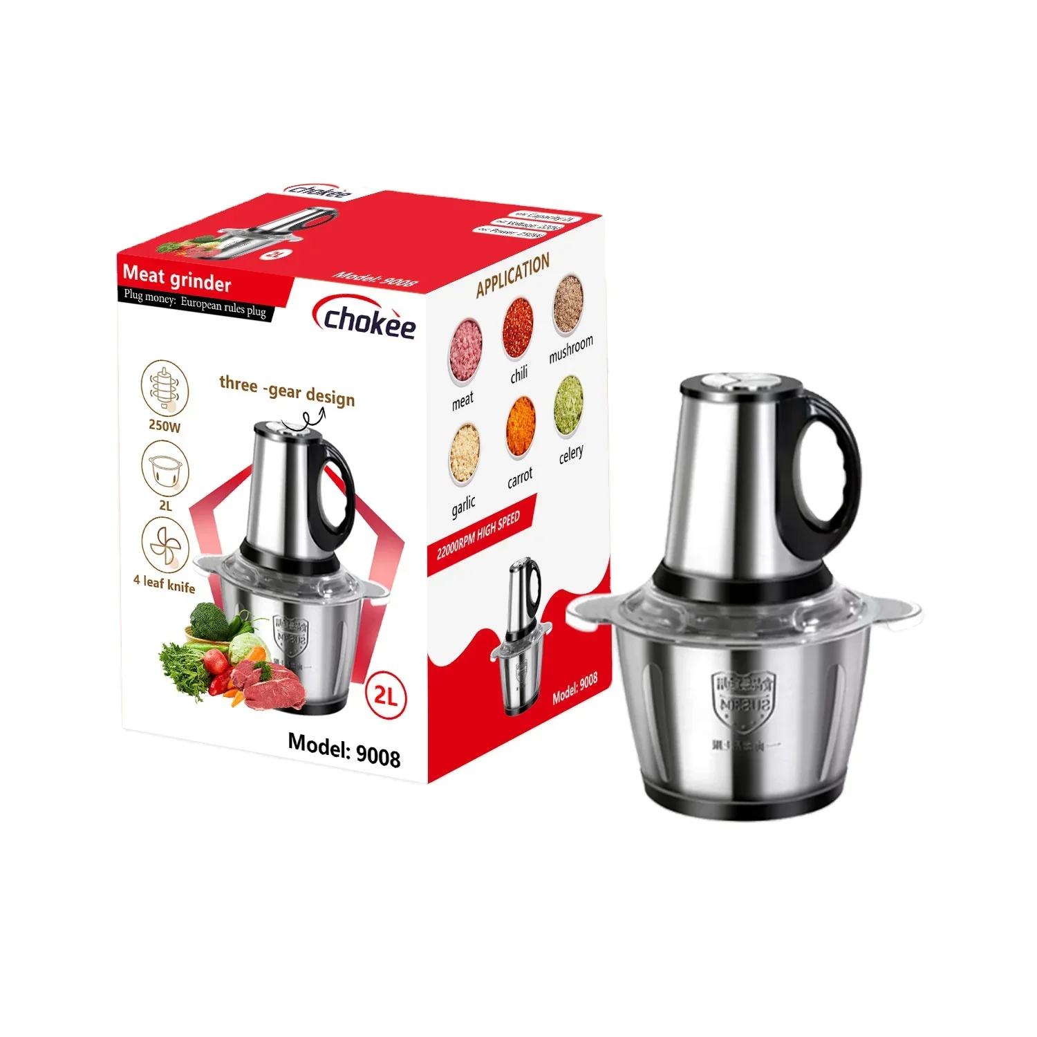 Function Cutter Kitchen Chopper Manual Multi-Food Salad Baby Electric Blender Vegetable Appliances Onion Meat Grinder