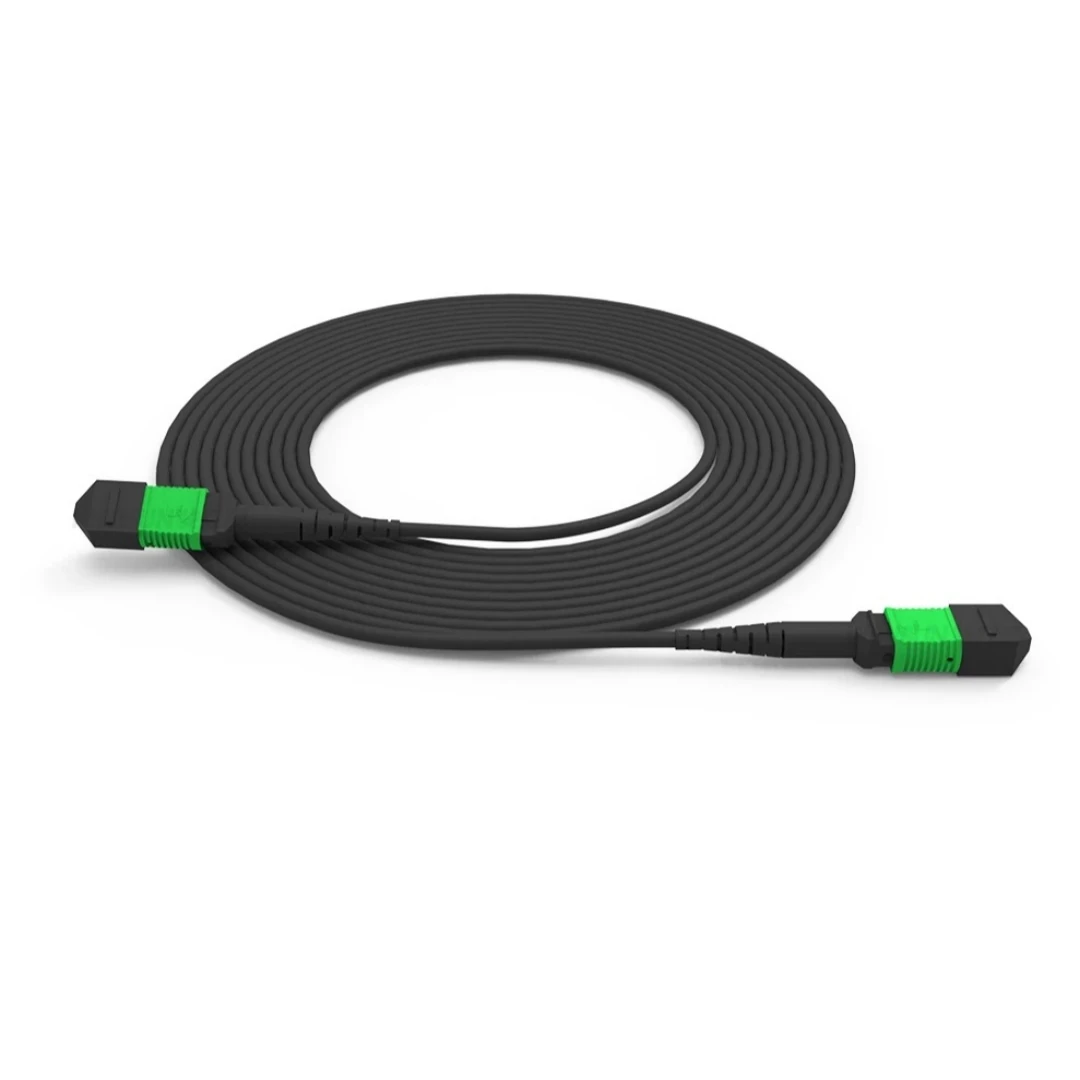 MPO APC سترة من الألياف المدرعة 12 النوى أحادية الوضع ذكر ذكر ذكر نوع B A 5m 10m 30m 50m MTP الألياف الضوئية patchcord خارجي SM 12C