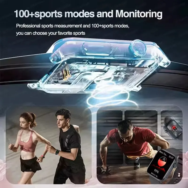 2025 جديد ل IOS أندرويد ساعة Fit3 الرجال Smartwatch HRV ضغط الدم NFC AI صوت بلوتوث دعوة مقاوم للماء النساء ساعة ذكية