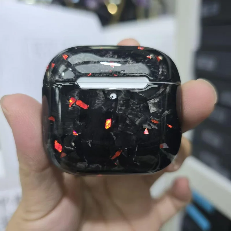 

Compatible airpods pro4 ,4th Generation Earphone Protective Pro 4 Carbon Fiber Earphone 4th Generation Protective Cov