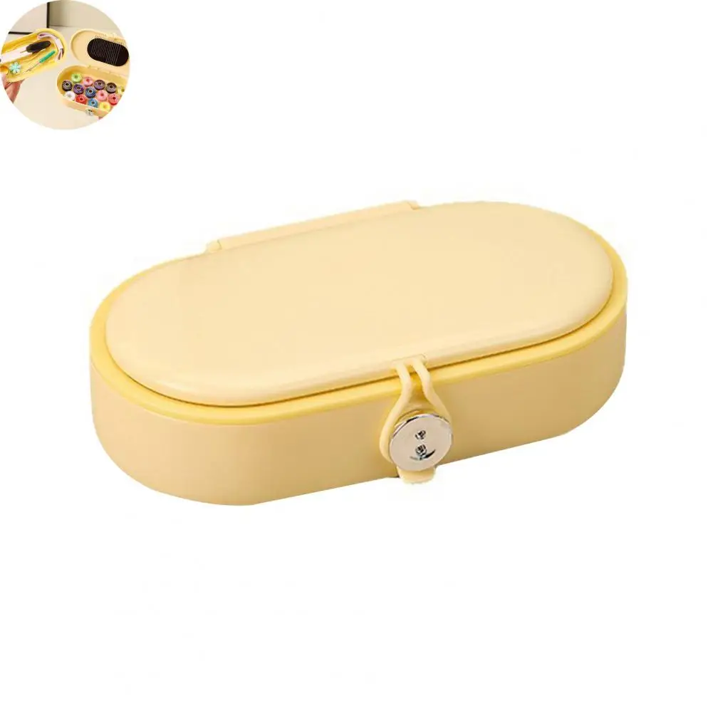 Thimble Storage Container Box Organizer Sewing Box Magnetic Organizer Thread Spool Storage Case Thimble Holder for Stitch