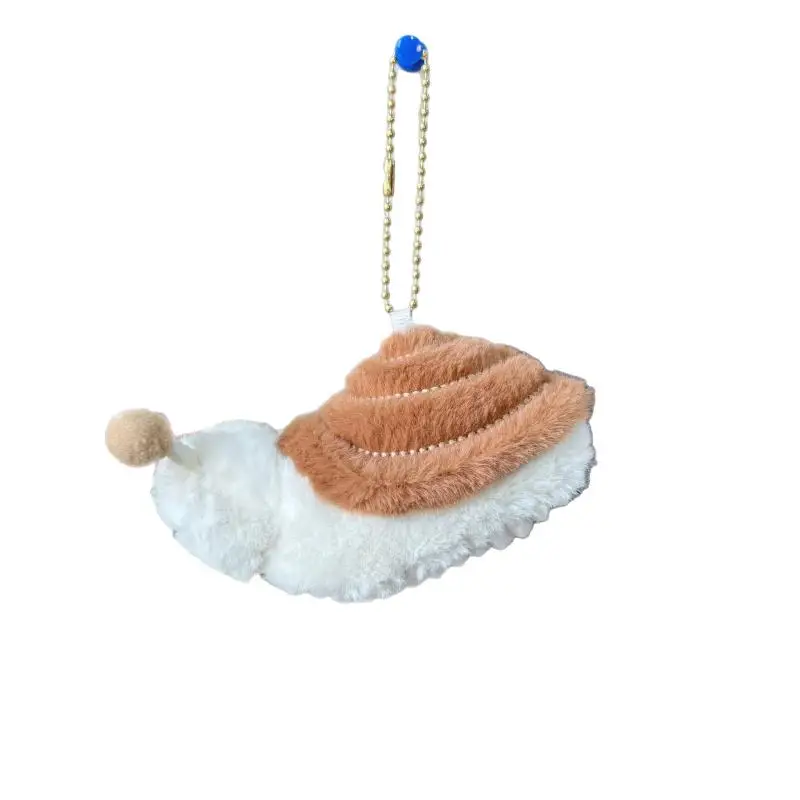 القواقع ألعاب من نسيج مخملي المفاتيح الكرتون الحيوان لينة محشوة دمية قلادة سيارة حلقة رئيسية حقيبة الظهر ديكور طفل هدية