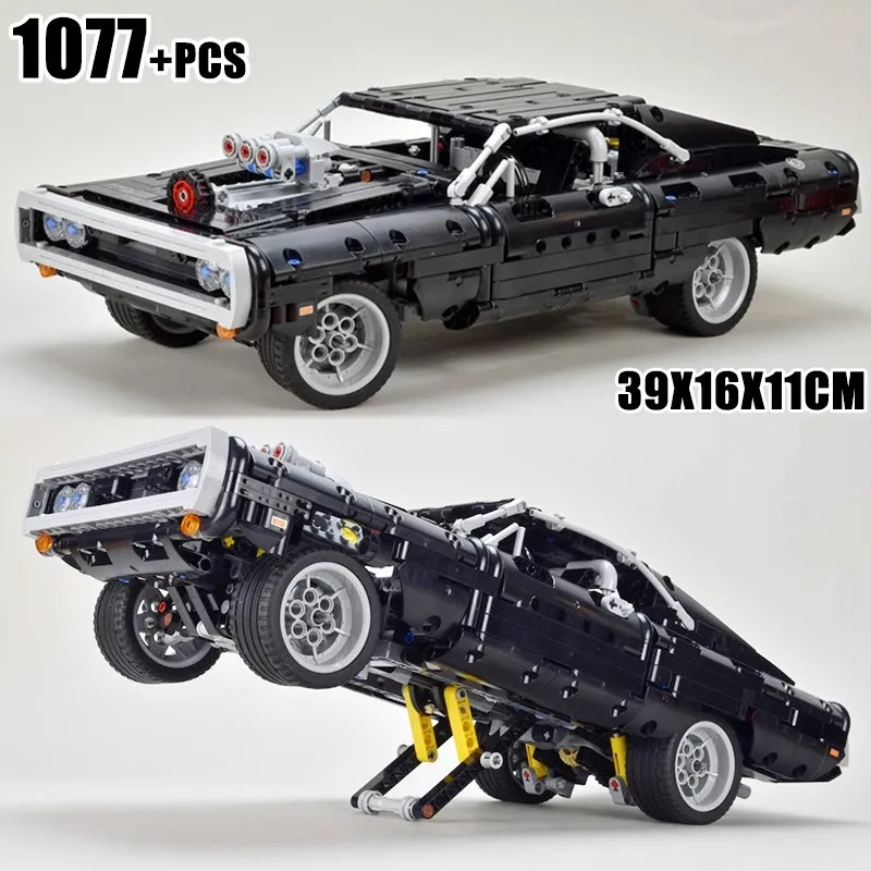 1077PCS Technical High Difficulty Racing Car Building Blocks Model Assemble Bricks Toy For Kid Boy Adult Birthday Christmas Gift