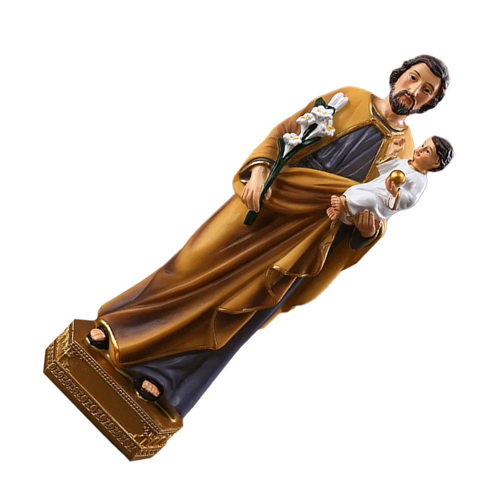 

1Pcs Statue Resin Religious Adornment Home Office Desktop Decor Church Decoration Home Desktop Adornment