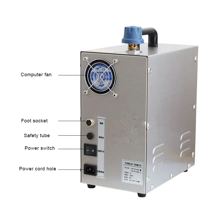 2L 1300W Steam Cleaning Machine,Jet Spray Engine for Jewelry Electroplating,Stainless Steel Portable Steamer Tool