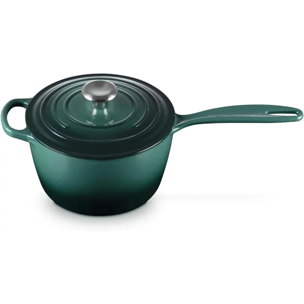 

Enameled Cast Iron Signature Saucepan, 2.25 qt., Artichaut.Free shipping.
