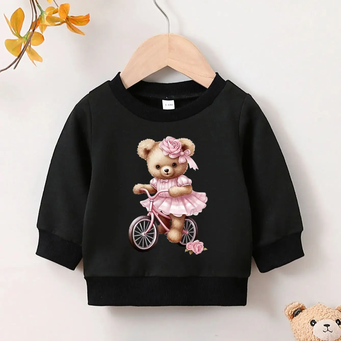 Autumn And Winter Cute Cartoon Casual Printed New Hoodies For Girls Aged