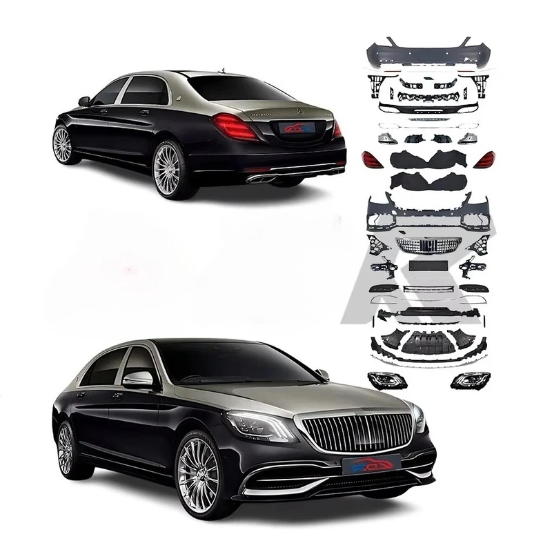 

100% Fitment Body Kit for W222 2014-2020 to Model Bodykit Modification High Quality Headlight Bumper
