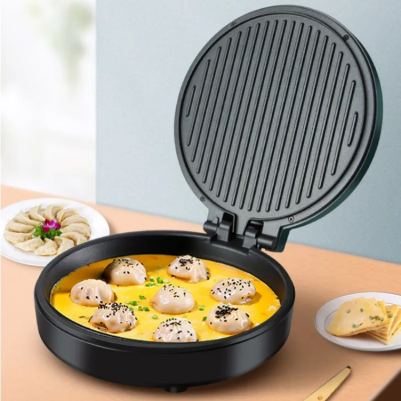 Electric Baking Pan Household Breakfast Machine Two-sided Heating Pancake Maker Pizza Machine Automatic Power-off Crepe Maker