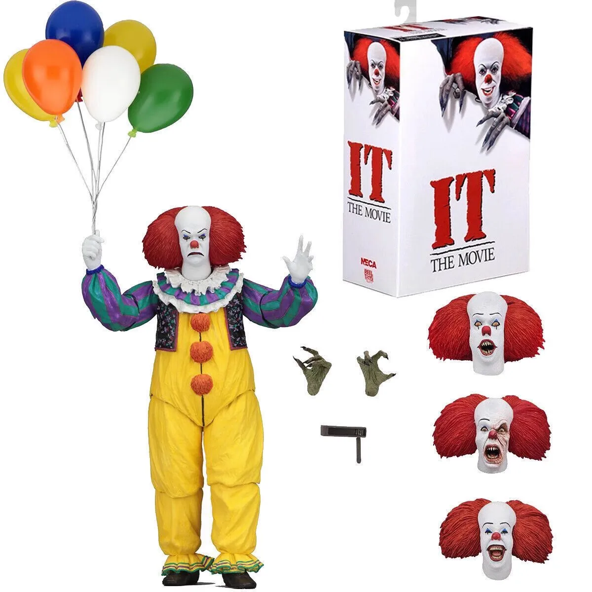 NECA Joker Stephen King Clown Pennywise Action Figure Toys For Halloween Decoration Gift