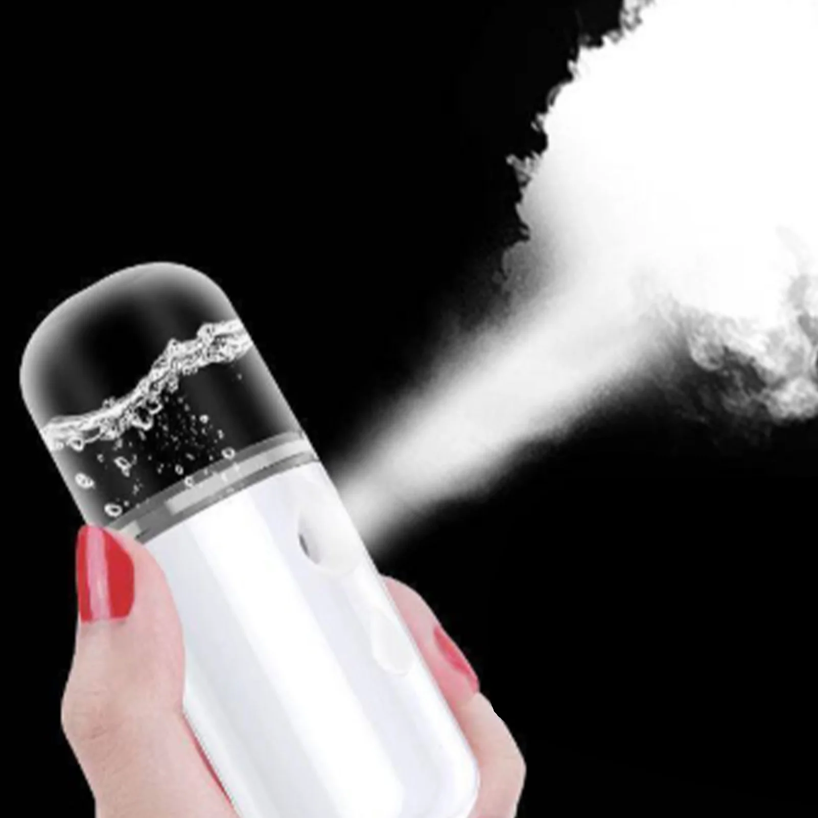 Mini Portable Facial Humidifier air humidifier Portable Nano Spray Hydrating Device USB Charging ABS Housing for Hydration