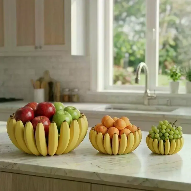 Creative Banana Shaped Storage Tray, 3D Printed Fruit Tray, Household Snack Storage Tray, Living Room Desktop Storage Container