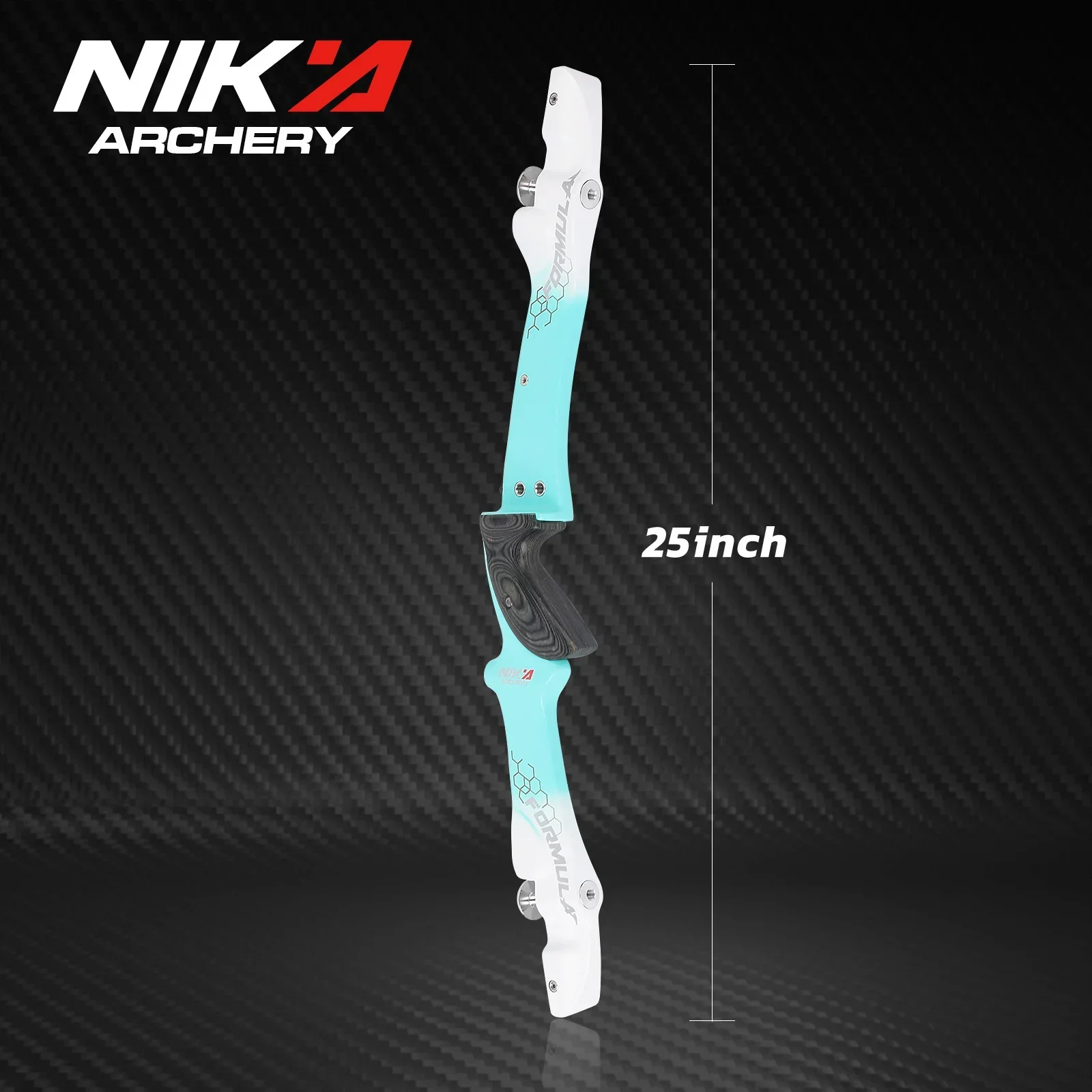 

25-дюймовая изогнутая ручка лука ILF из 100% чистого углеродного волокна для правых традиционных луков ILF ET-9 с матовой поверхностью