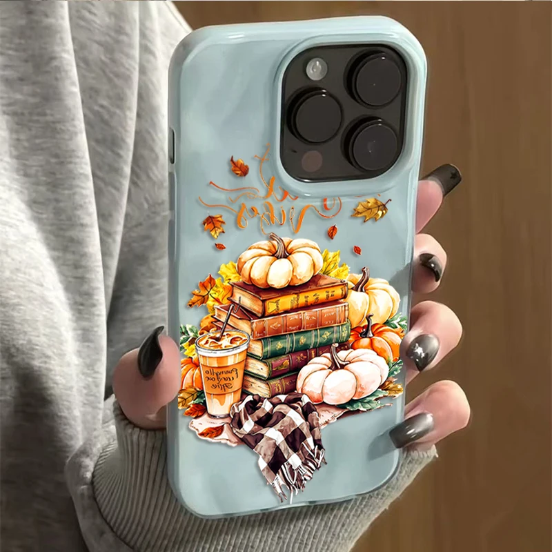 Autumn Pumpkin Coffee iPhone Case – Soft TPU Cover — detail image 9