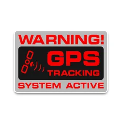 JP warning car decal for GPS tracking police system active obvious sunscreen reflective sticker PVC accessories, 12cm * 7cm