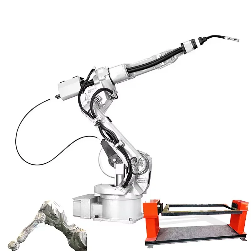 6-Axis Automatic Welding Robot with 1500mm Reach and 4kg Payload, Compatible with MIG/MAG Welders