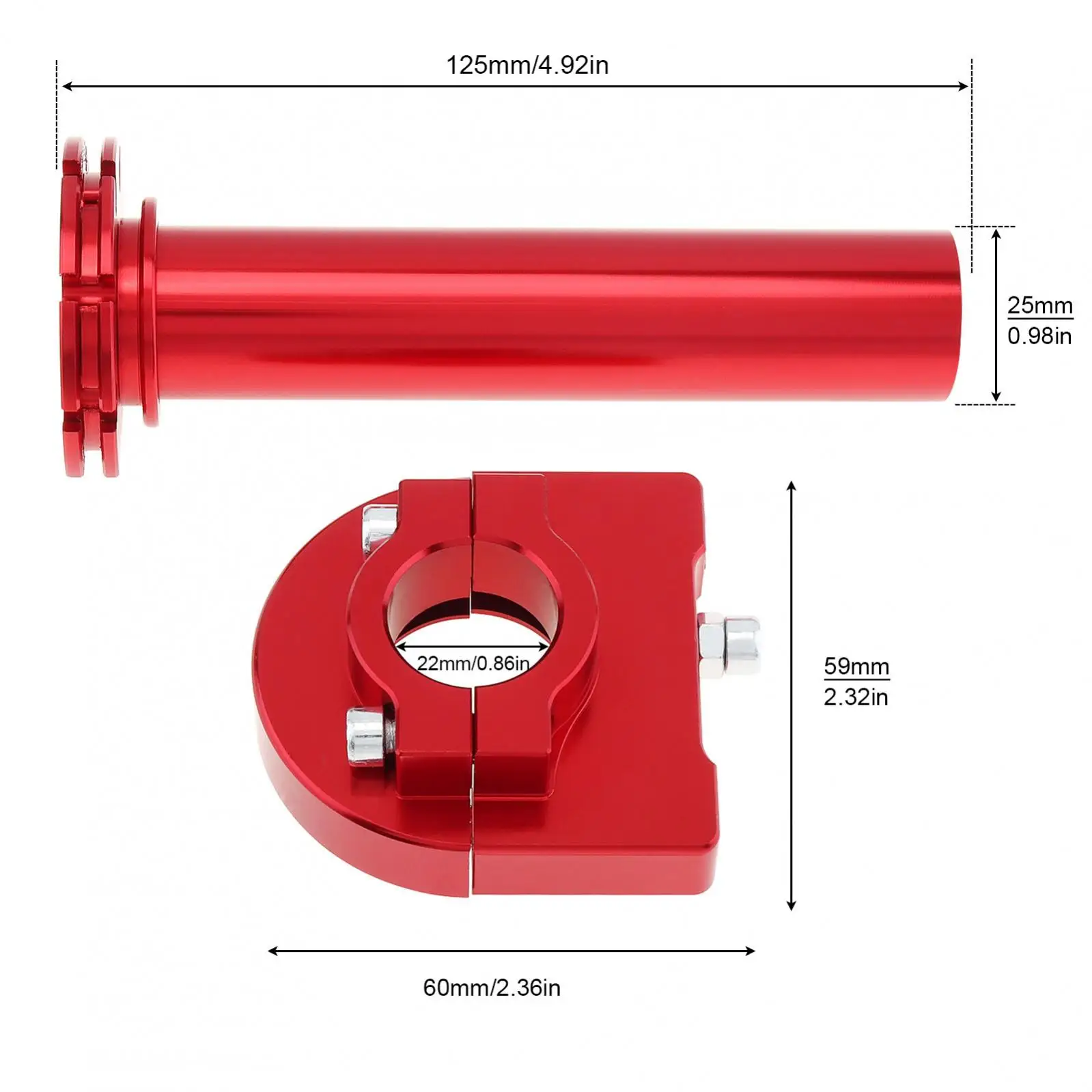 متعدد الألوان دراجة نارية مسرع خنق السيطرة ، نك الألومنيوم المقاود للدراجات النارية ، الدراجة ، سكوتر ، الدراجات ، 22 مللي متر ، 7 "، 8"