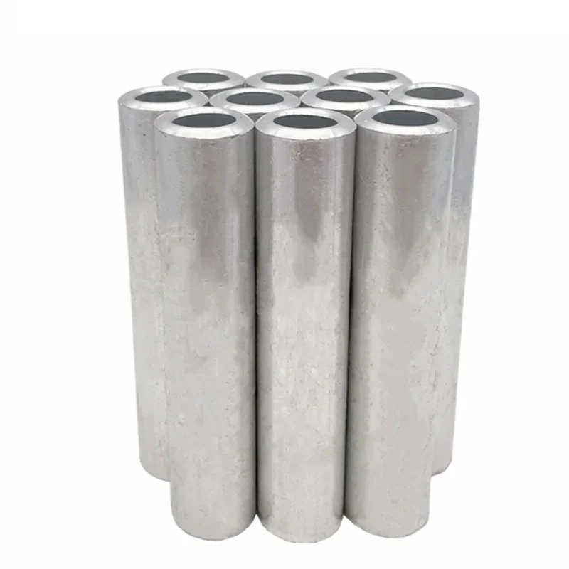 Tubo in filo di alluminio GL-10 16 25 35 50 75 ~ 240 mm2 foro per cavo che passa il manicotto di collegamento tubo capocorda connettore terminale a crimpare