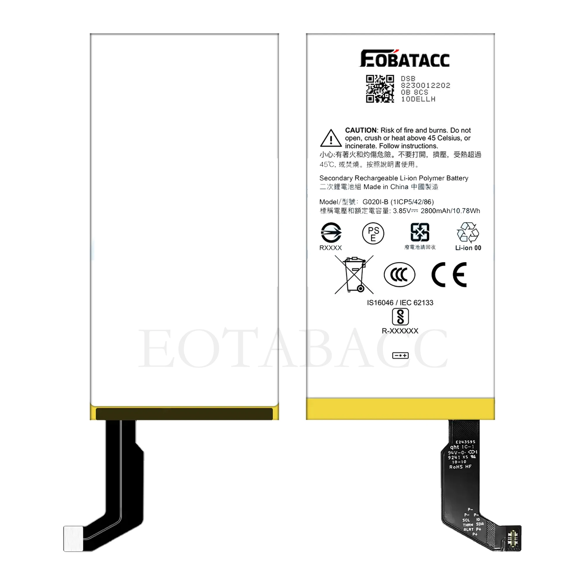 2026 YEARS EOBATACC 100% New For HTC Google Pixel4 Pixel 4 G020I-B Mobile Phone Bateria Battery 2800mAh + Free Tools