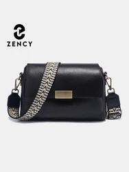 Prawdziwa skórzana luksusowa torebka dla kobiet o dużej pojemności torba na ramię w stylu Retro torba Crossbody z klapką i dwoma paskami