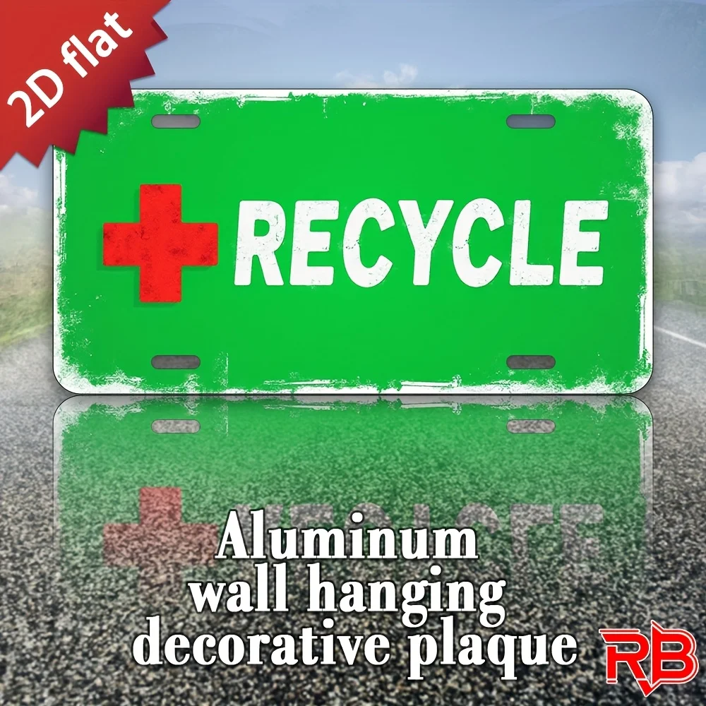 2D Flat, 2D Flat - [ON] 2D Flat 1 Vintage Metal Sign - Humorous Wall Decor, Suitable for Home Bar, Kitchen, or Bathroom - Rus